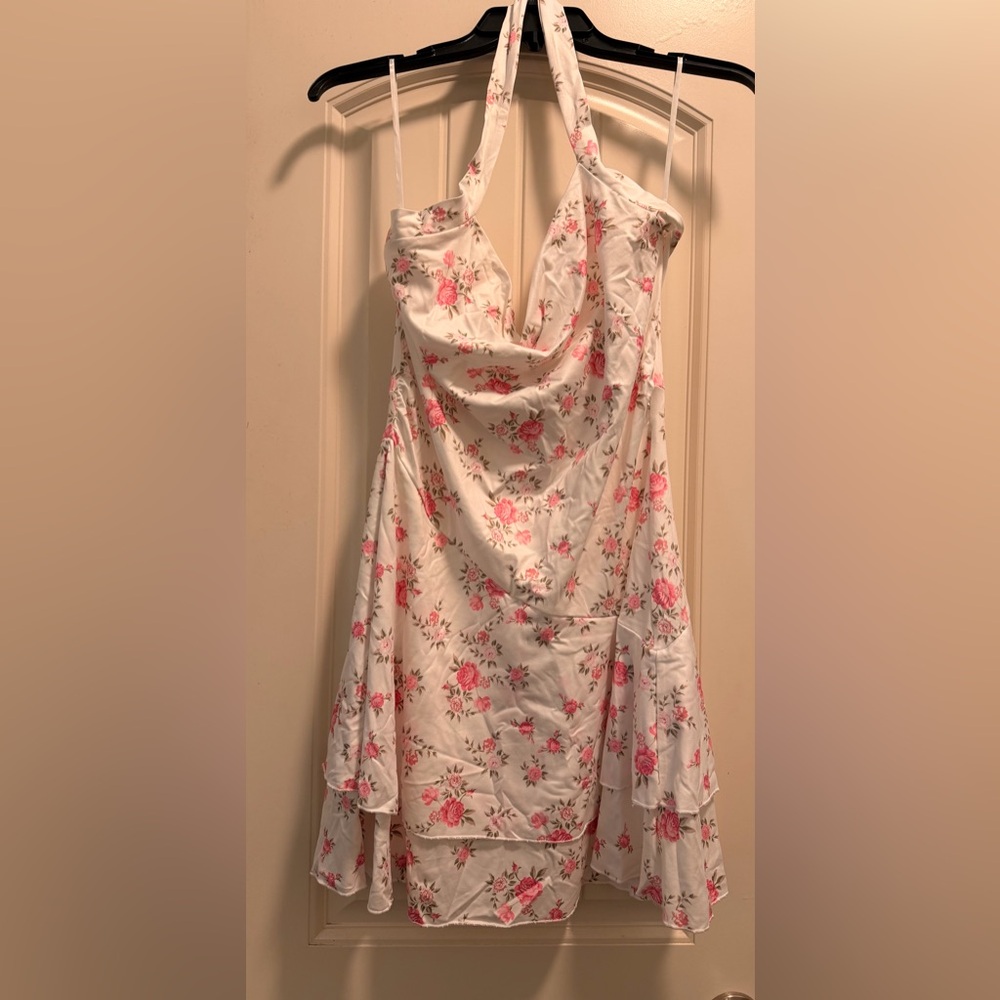 SHEIN Pink Floral Mini Dress - Picture 7 of 8